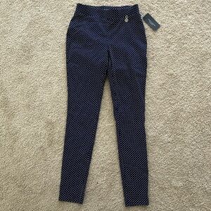 NWT Tommy Hilfiger Blue & White Pattern PANTS Pull On 2